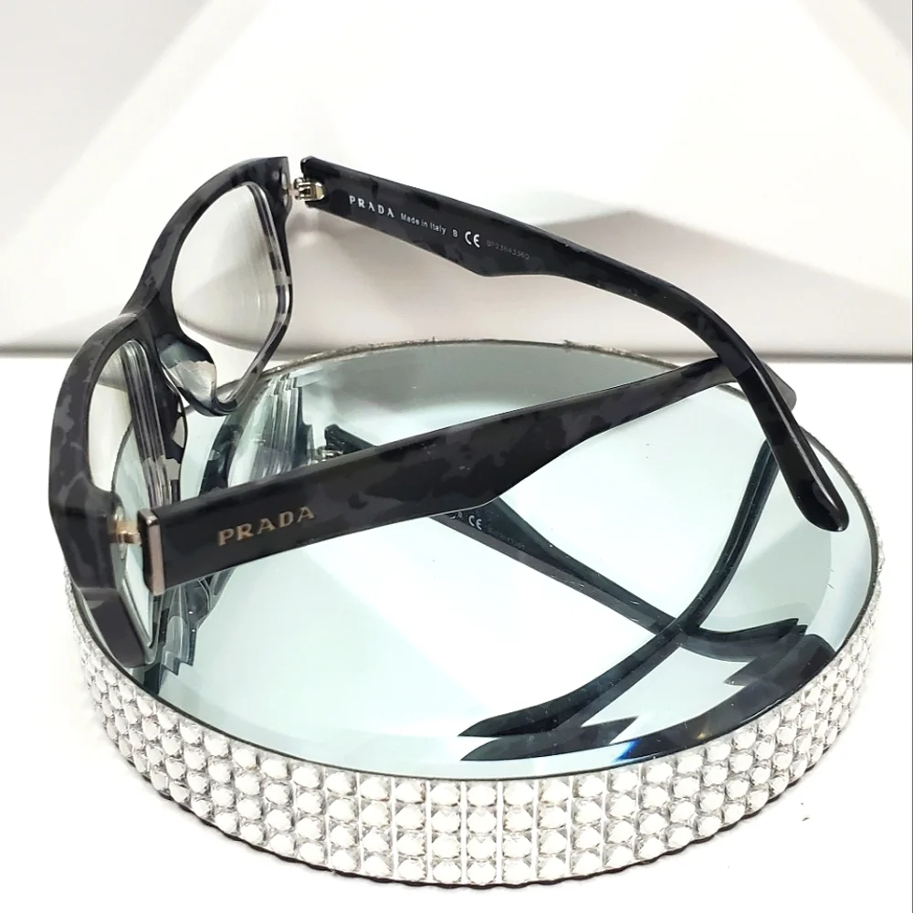 PRADA $490 VPR 16M Spotted Rx Prescription Eyeglasses